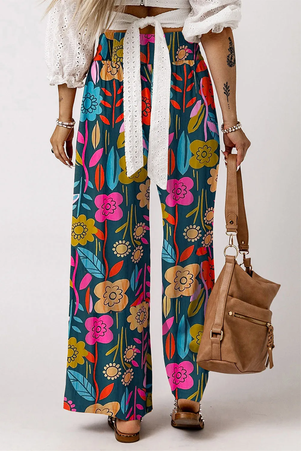 🌼 Printed High Waist Wide Leg Pants 🌼