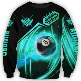 3D All Over Print Billiard Sweatshirt, Rock Strike Billiard Unisex Shirt, Billiard Gift For Him, Billiard Uniform