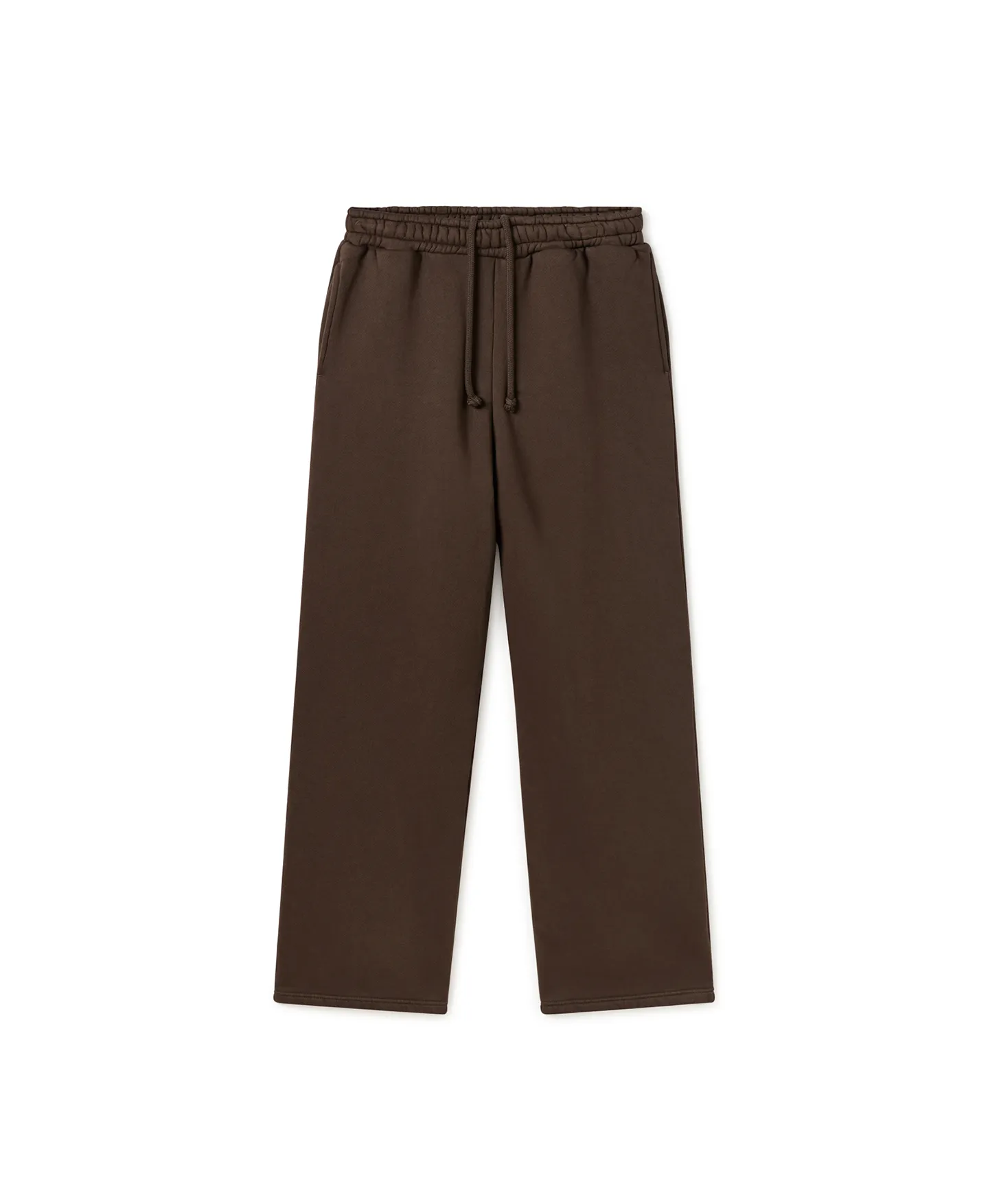 450 GSM 'Dark Chocolate' Straight-leg Pants