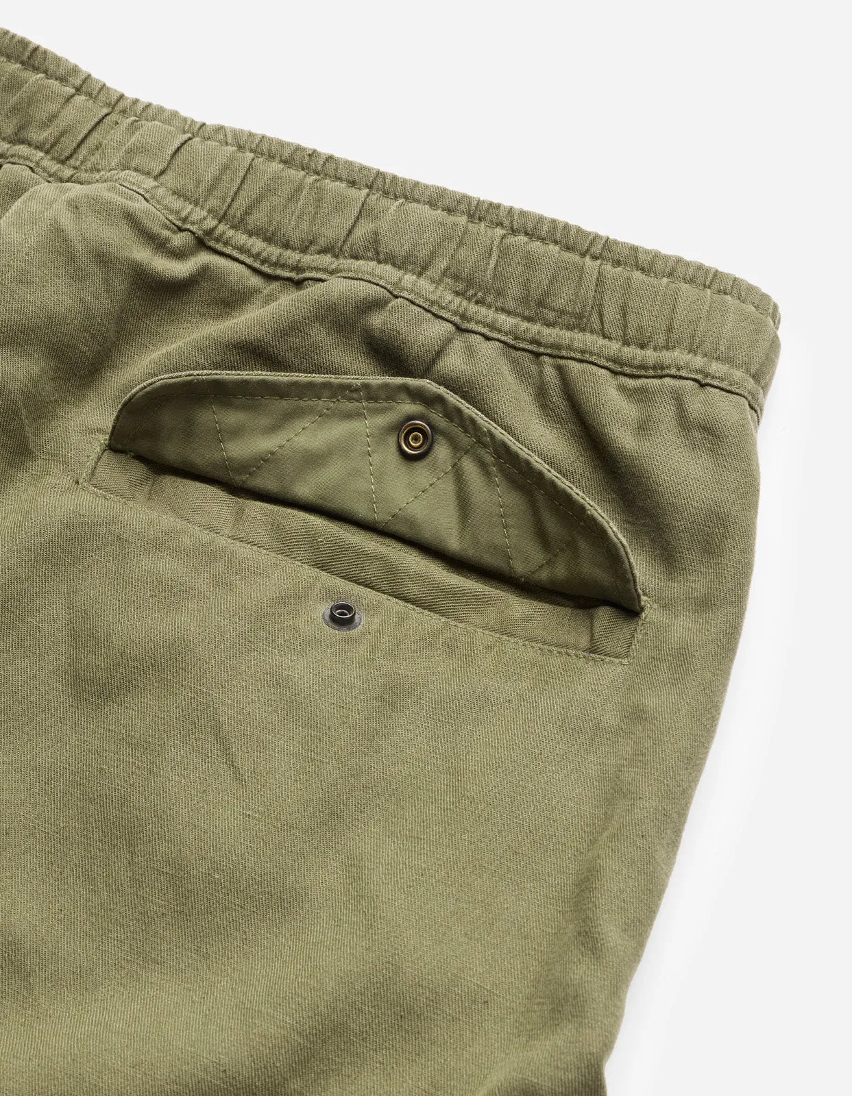 4588 Asym Cargo Hakama Pants Olive OG-107F