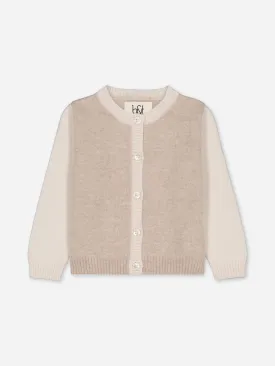 Baby's Cashmere Cardigan Colorblock Beige