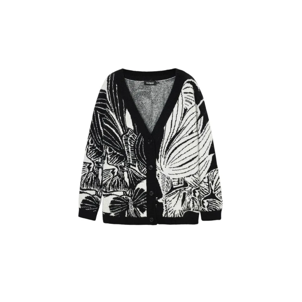 Black Acrylic Cardigan