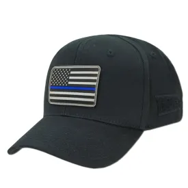 Black Operator's Hat & Thin Blue Line Morale Patch