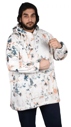 Blanket Oversized Hoodie Big Flower - Thin