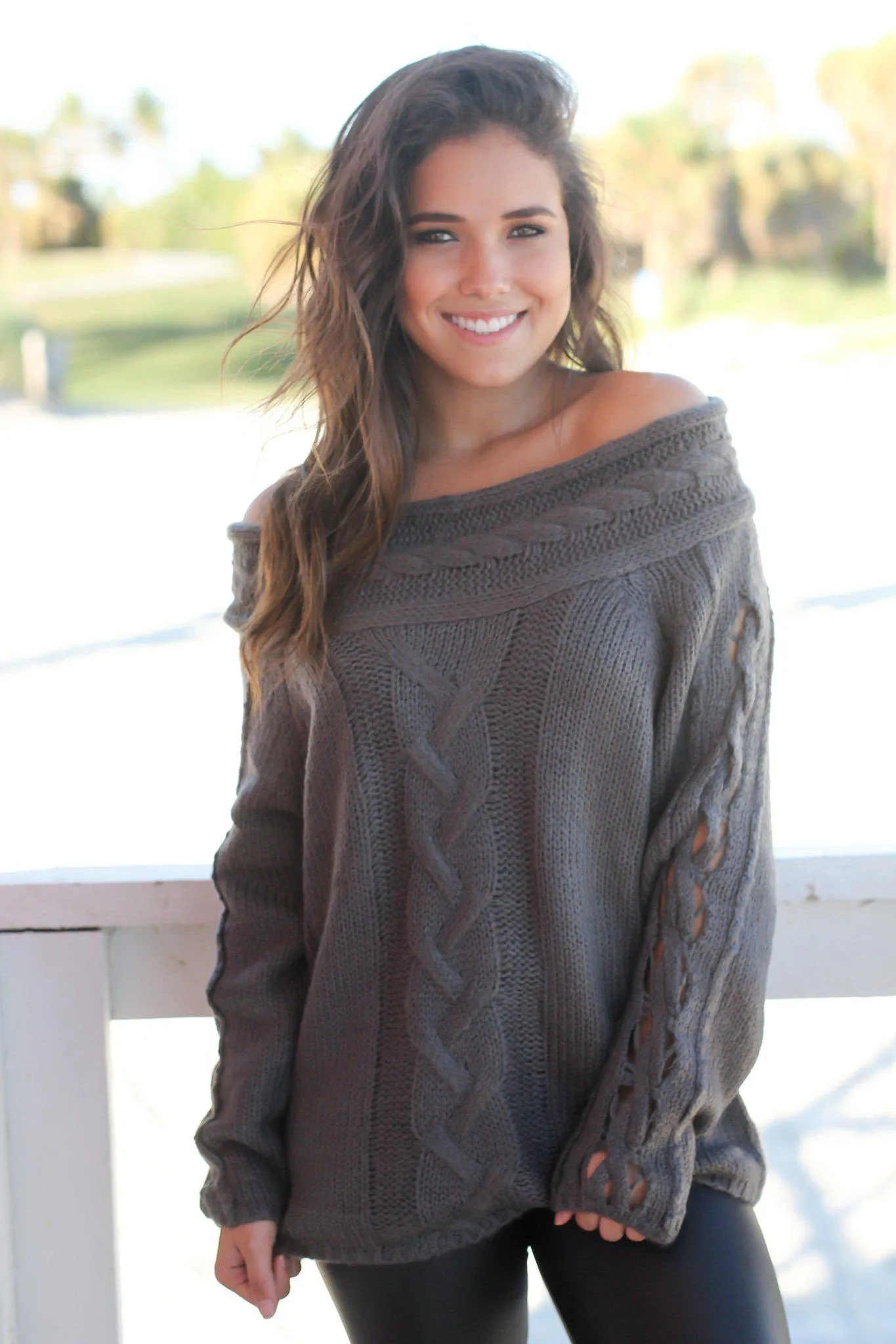 Charcoal Knit Sweater