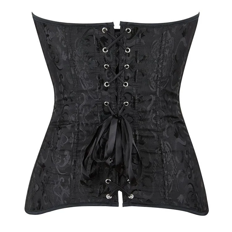 Classic Corset Lace up Boned Waist Cincher Bustier Top