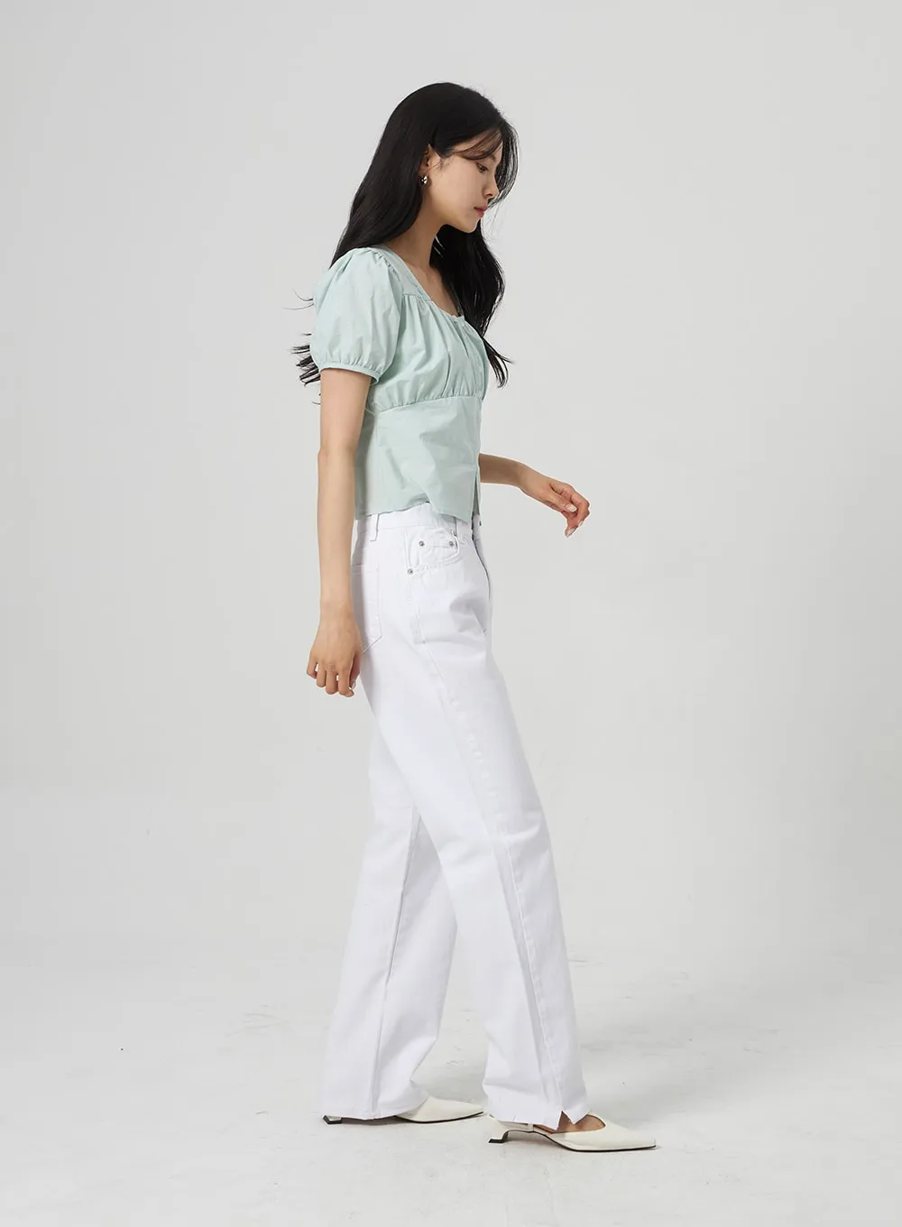 Cotton Wide Leg Pants OA314