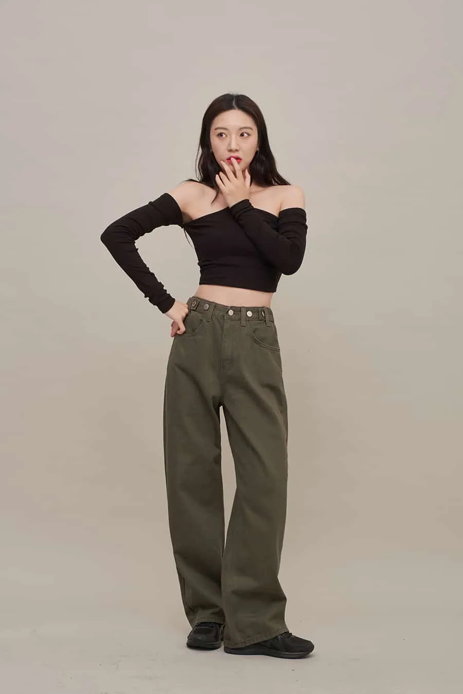 Cotton Wide Leg Pants UC8