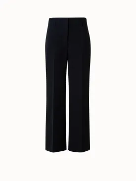 Cropped Cotton Wide Leg Pants