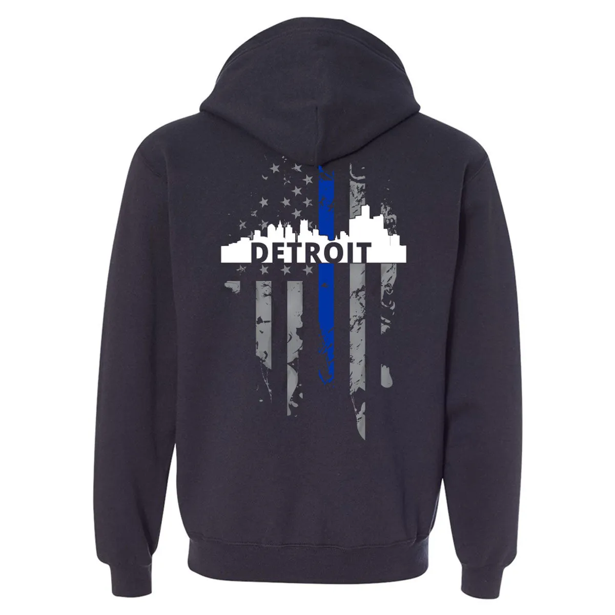 Full Zip - Detroit Thin Blue Line Skyline