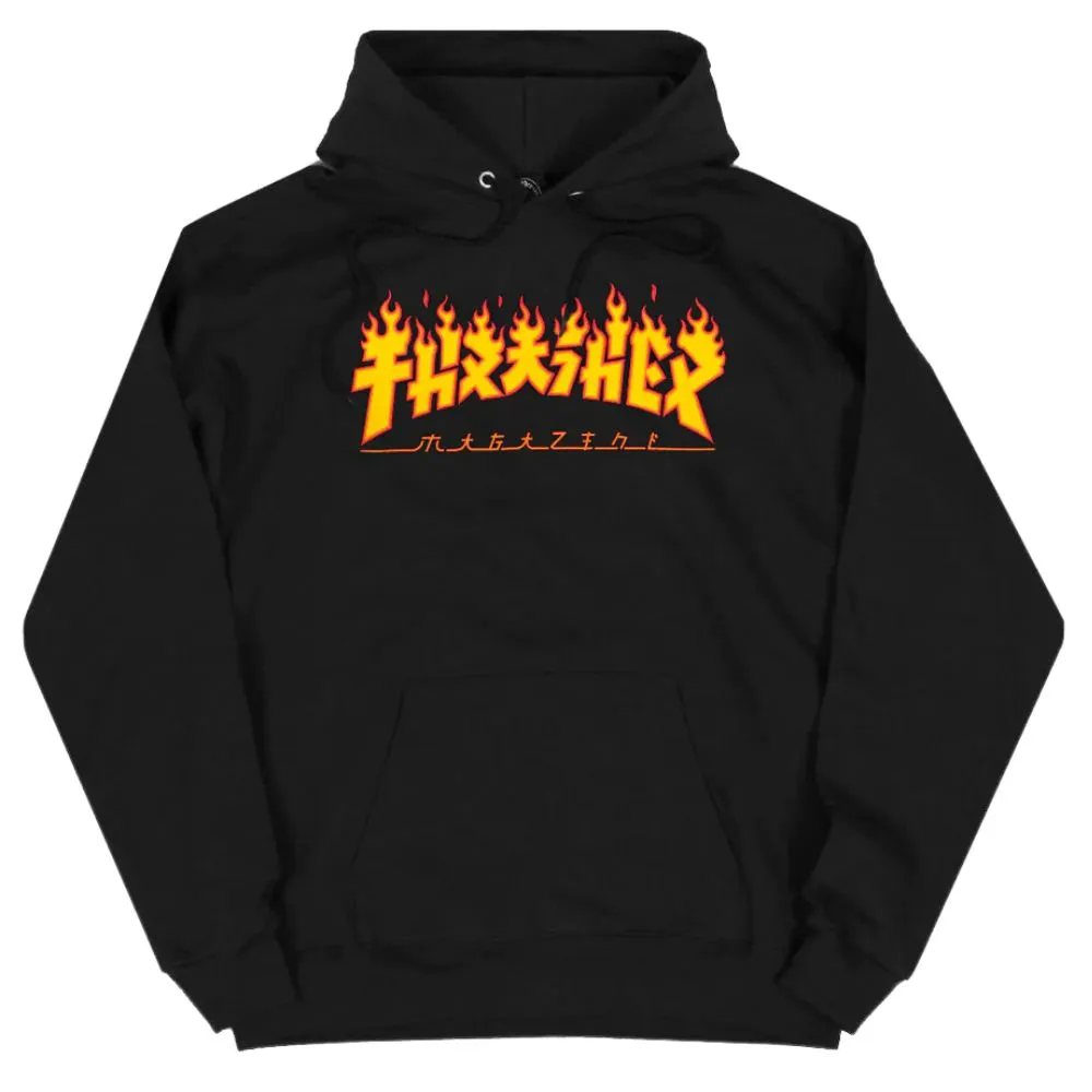 Godzilla Flame Hoodie Black