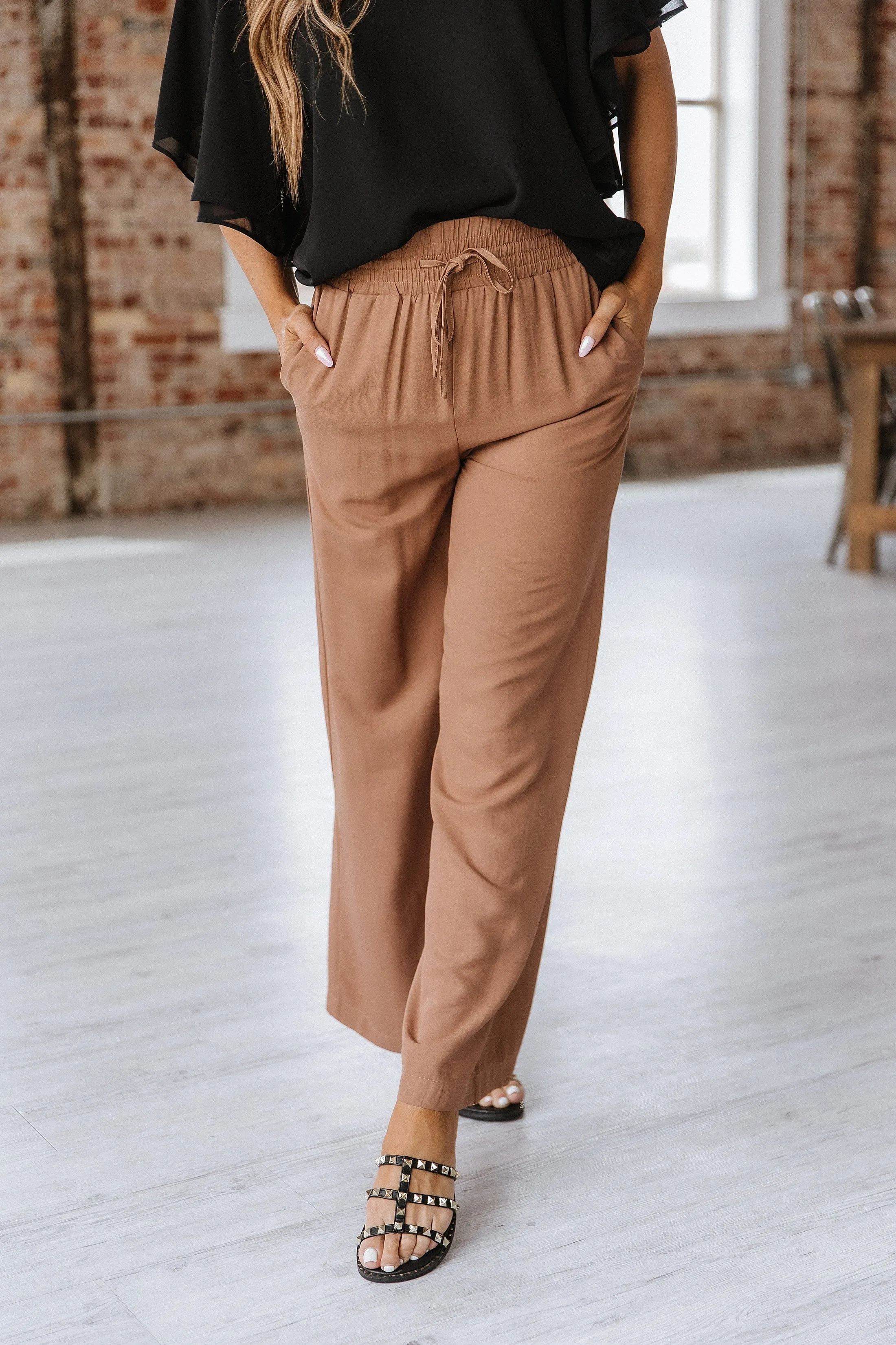 Heidi Drawstring Wide Leg Pant | S-XL