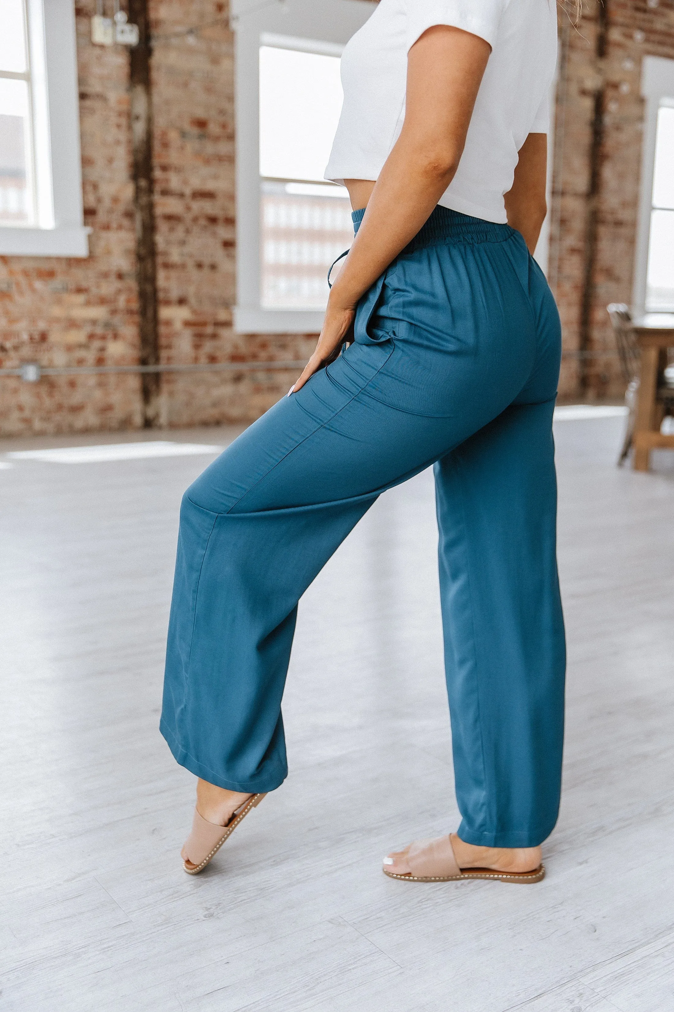 Heidi Drawstring Wide Leg Pant | S-XL