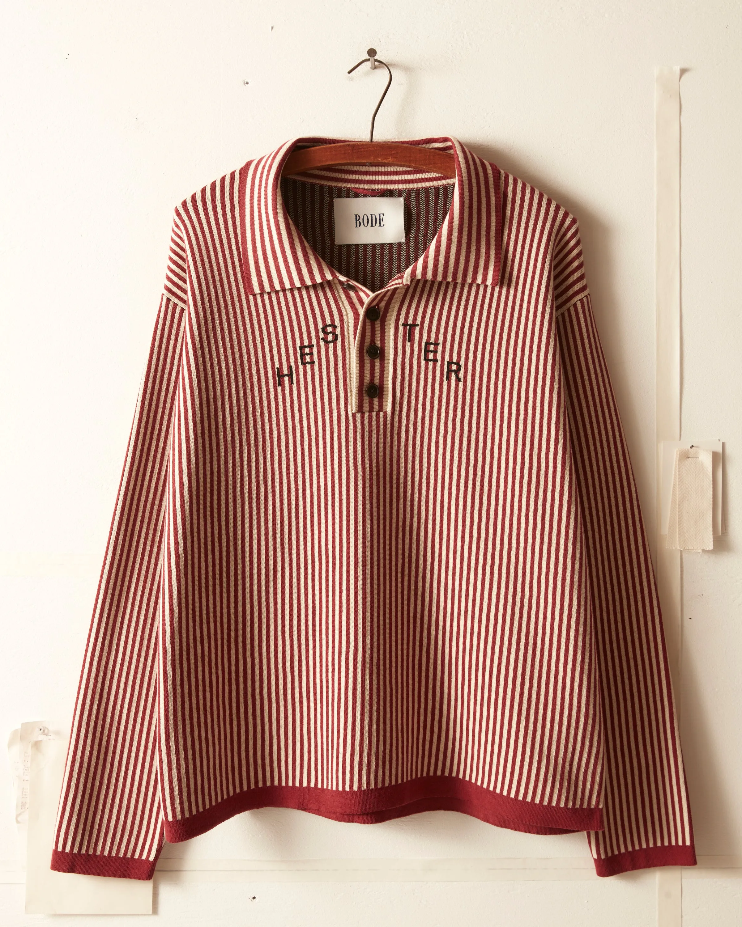 Hester Street Polo - Red/Cream