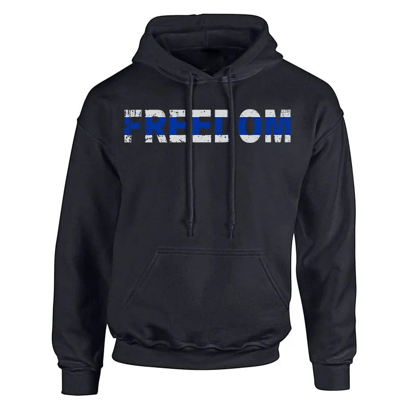 Hoodie - Thin Blue Line Freedom