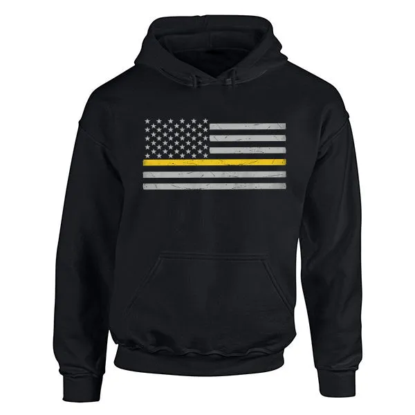 Hoodie Unisex  - Classic Thin Gold Line