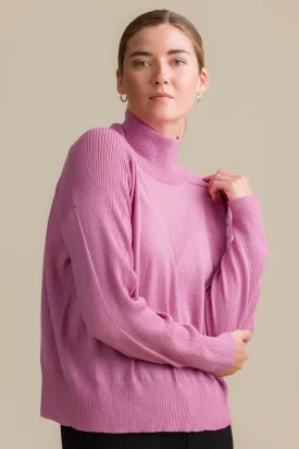 Ina Merino Polo Knit Rose Pink