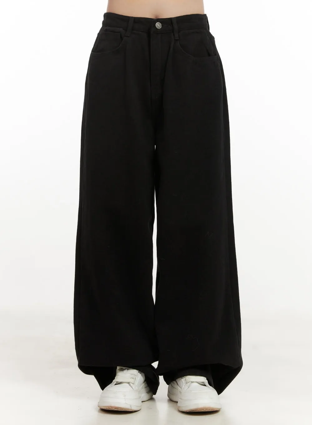 Jayce Wide-Leg Cotton Pants ON429