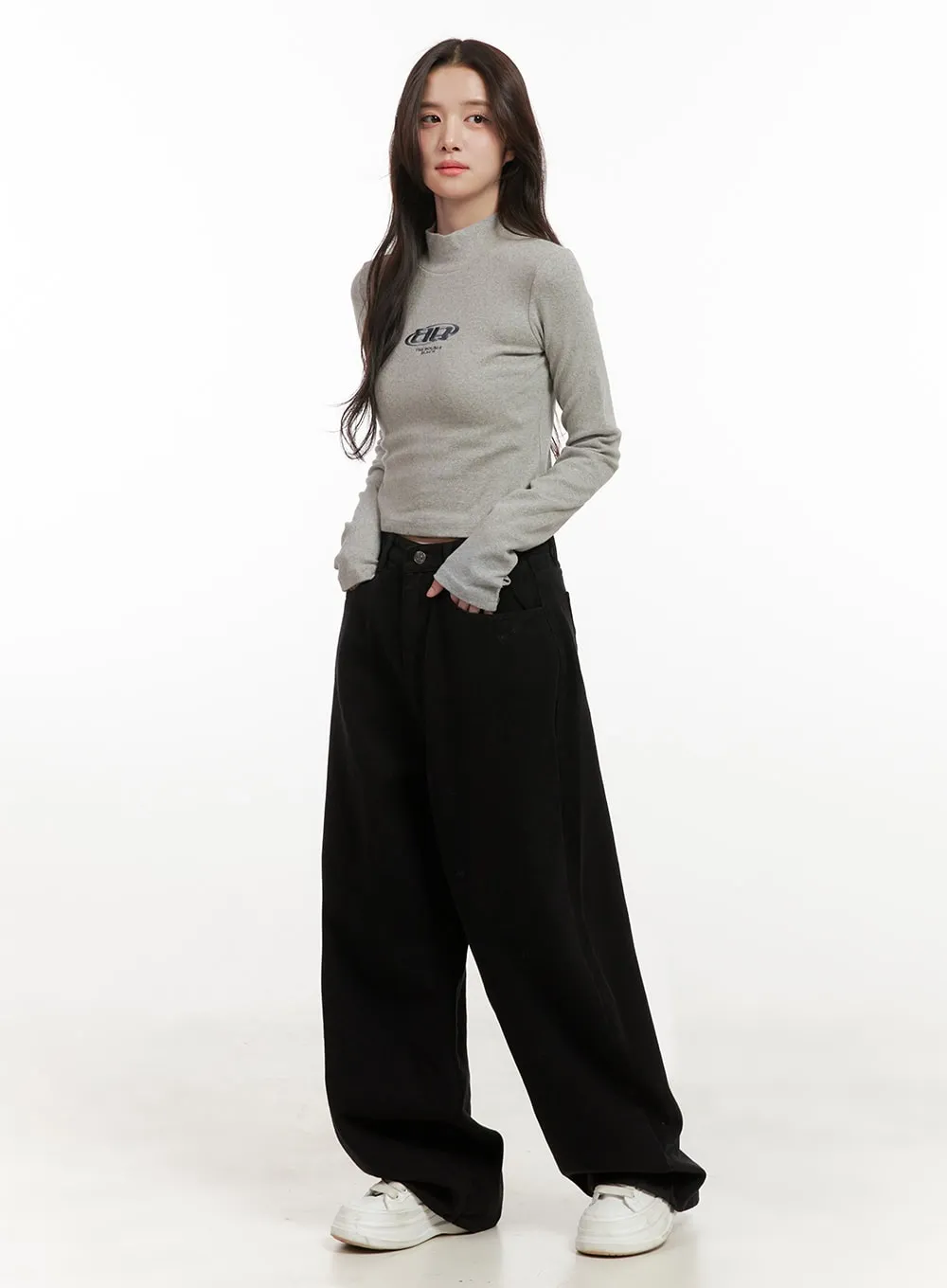 Jayce Wide-Leg Cotton Pants ON429