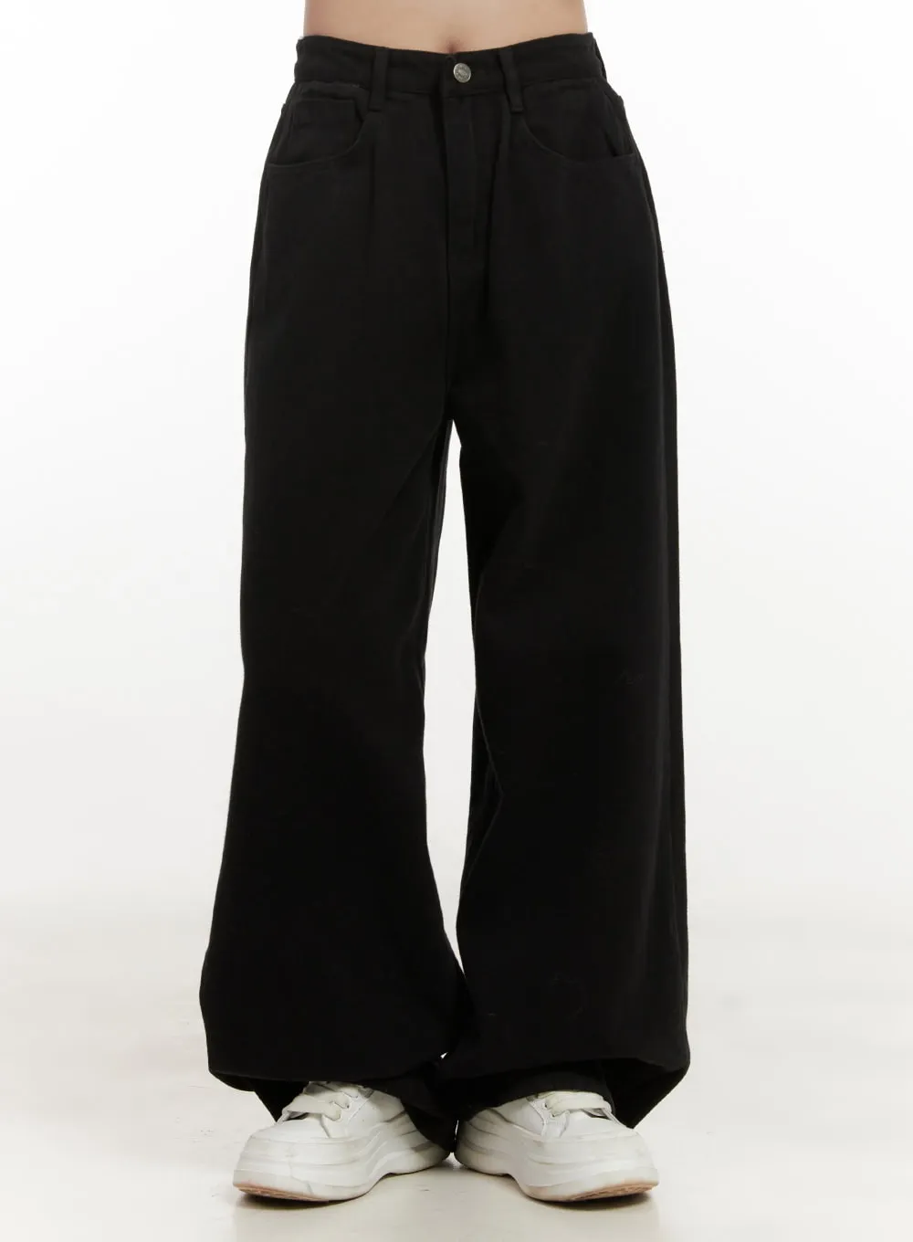 Jayce Wide-Leg Cotton Pants ON429