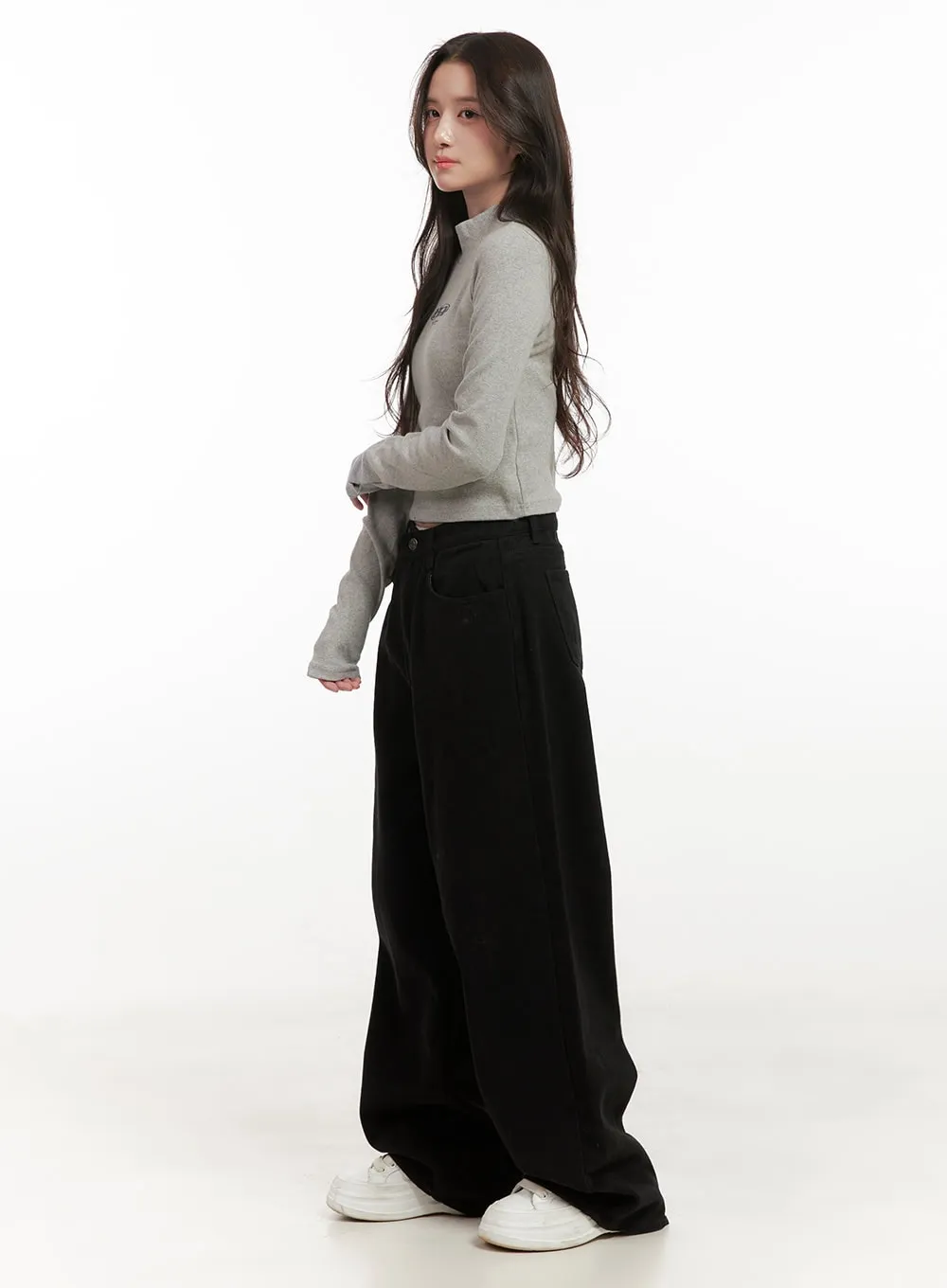 Jayce Wide-Leg Cotton Pants ON429