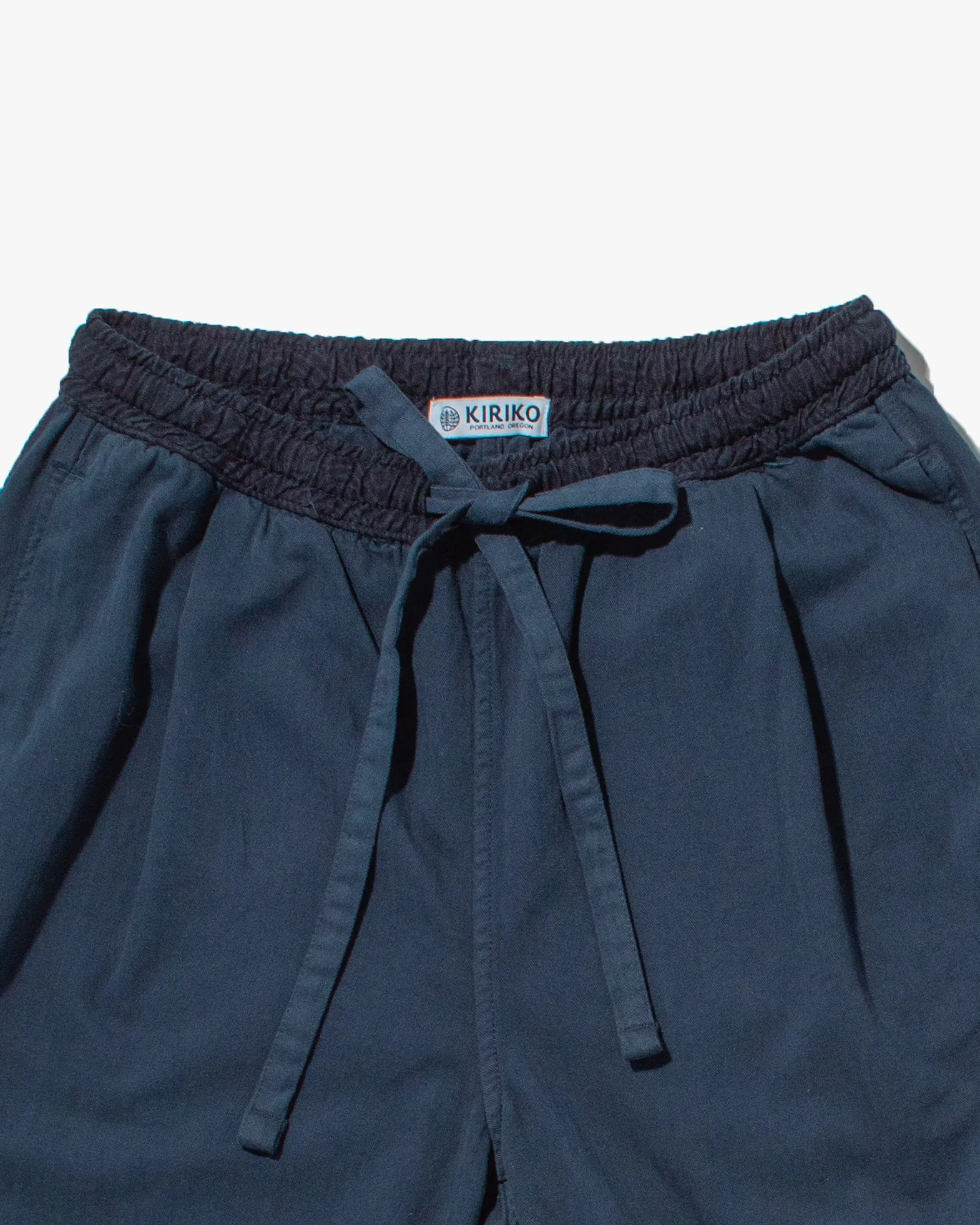 Kiriko Original Pants, Raku, Navy Nami, Cropped