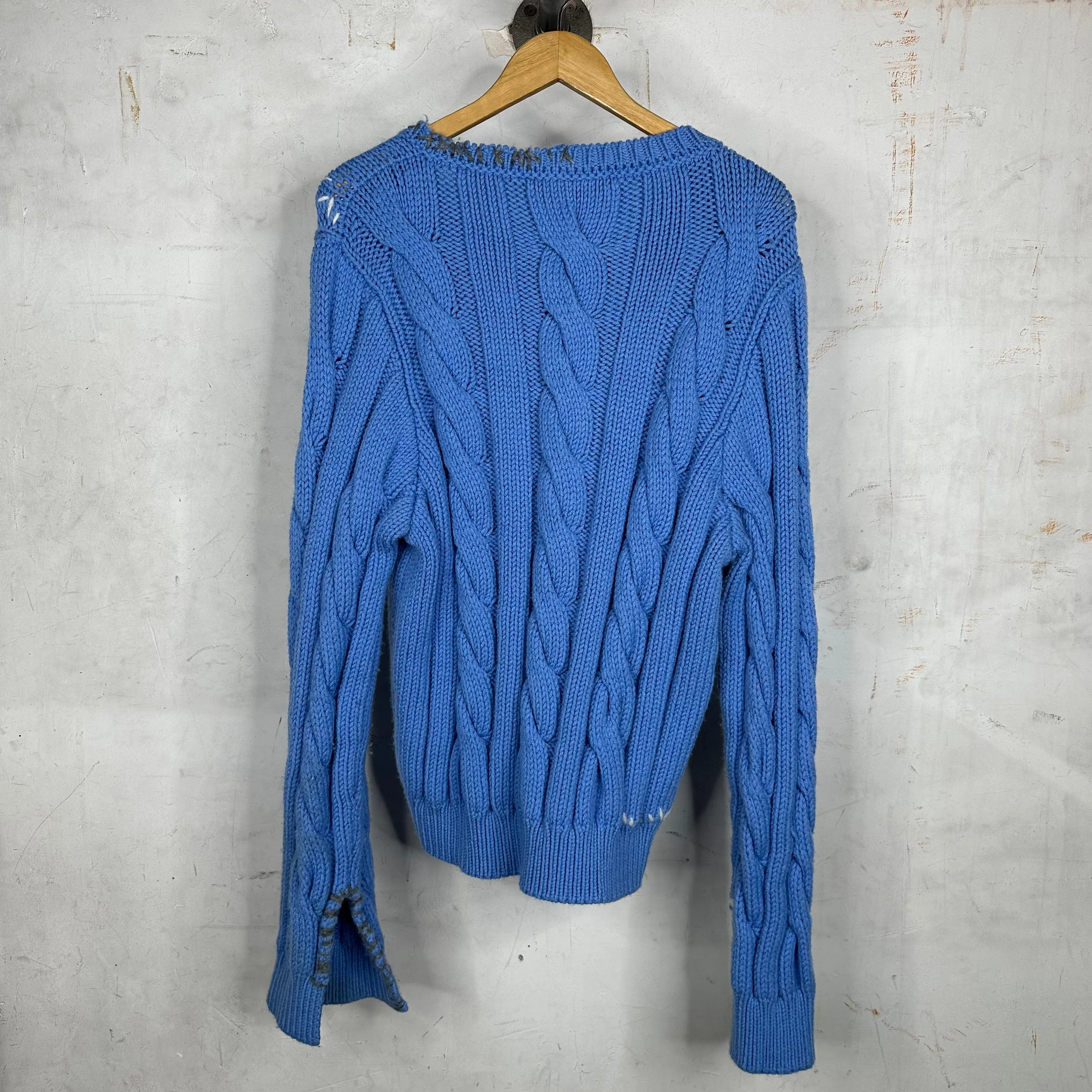 Marni Blue Loose Knitted Sweater