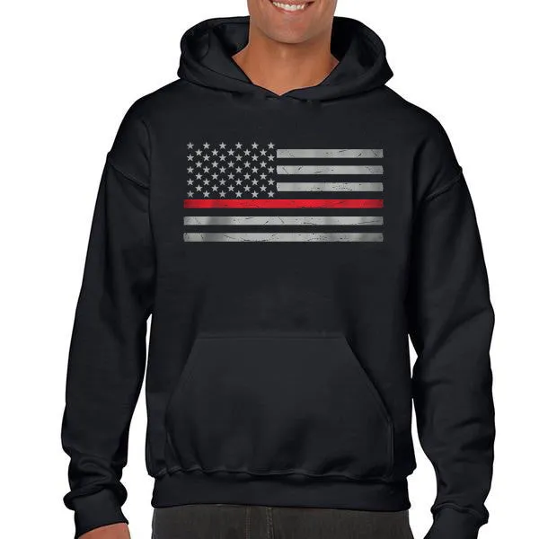 Men's Hoodie - Classic Thin Red Line