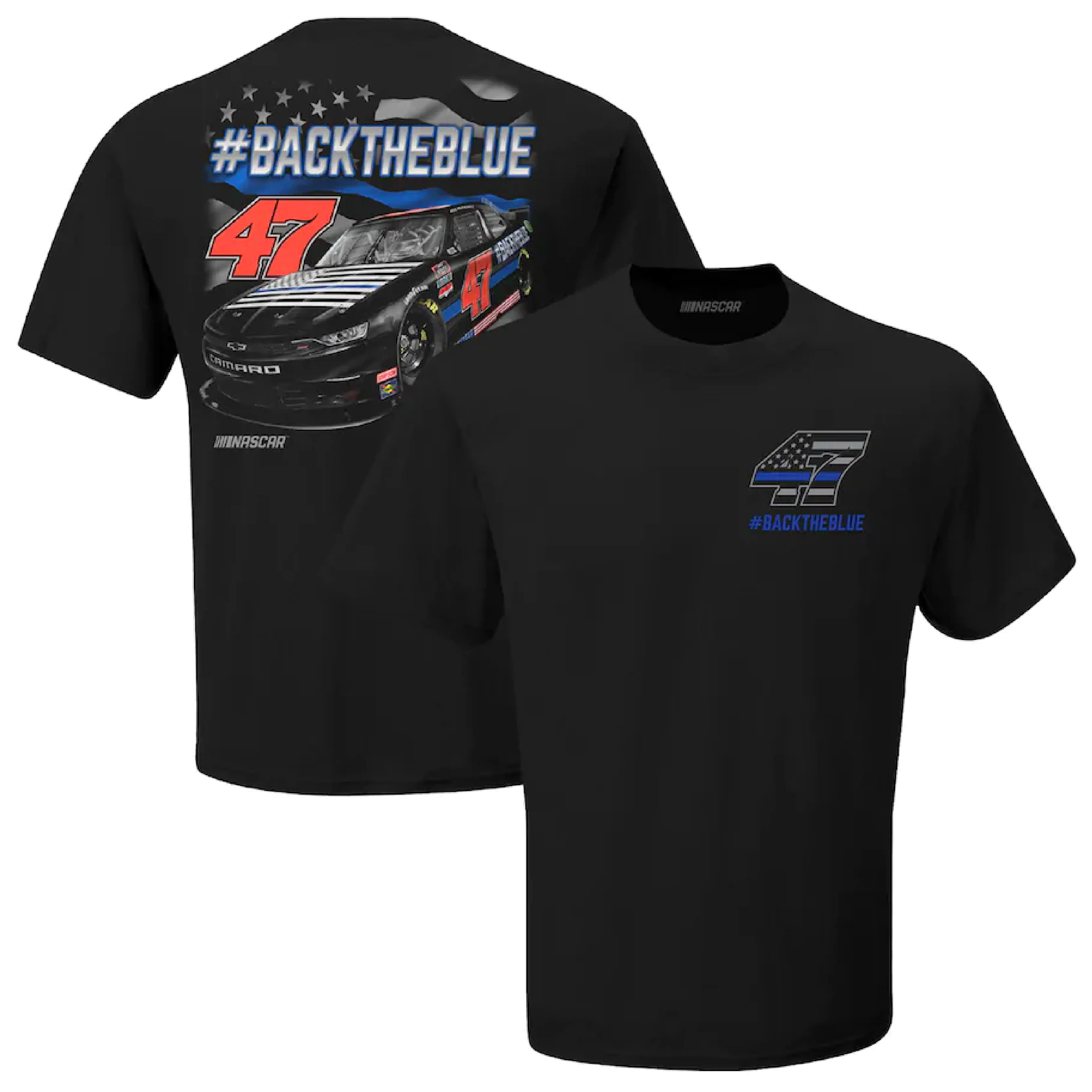 Men's T-Shirt - NASCAR Kyle Weatherman 2020 #BackTheBlue