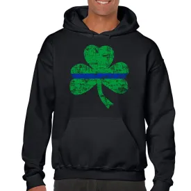 Men's Thin Blue Line St. Patrick's Shamrock Hoodie