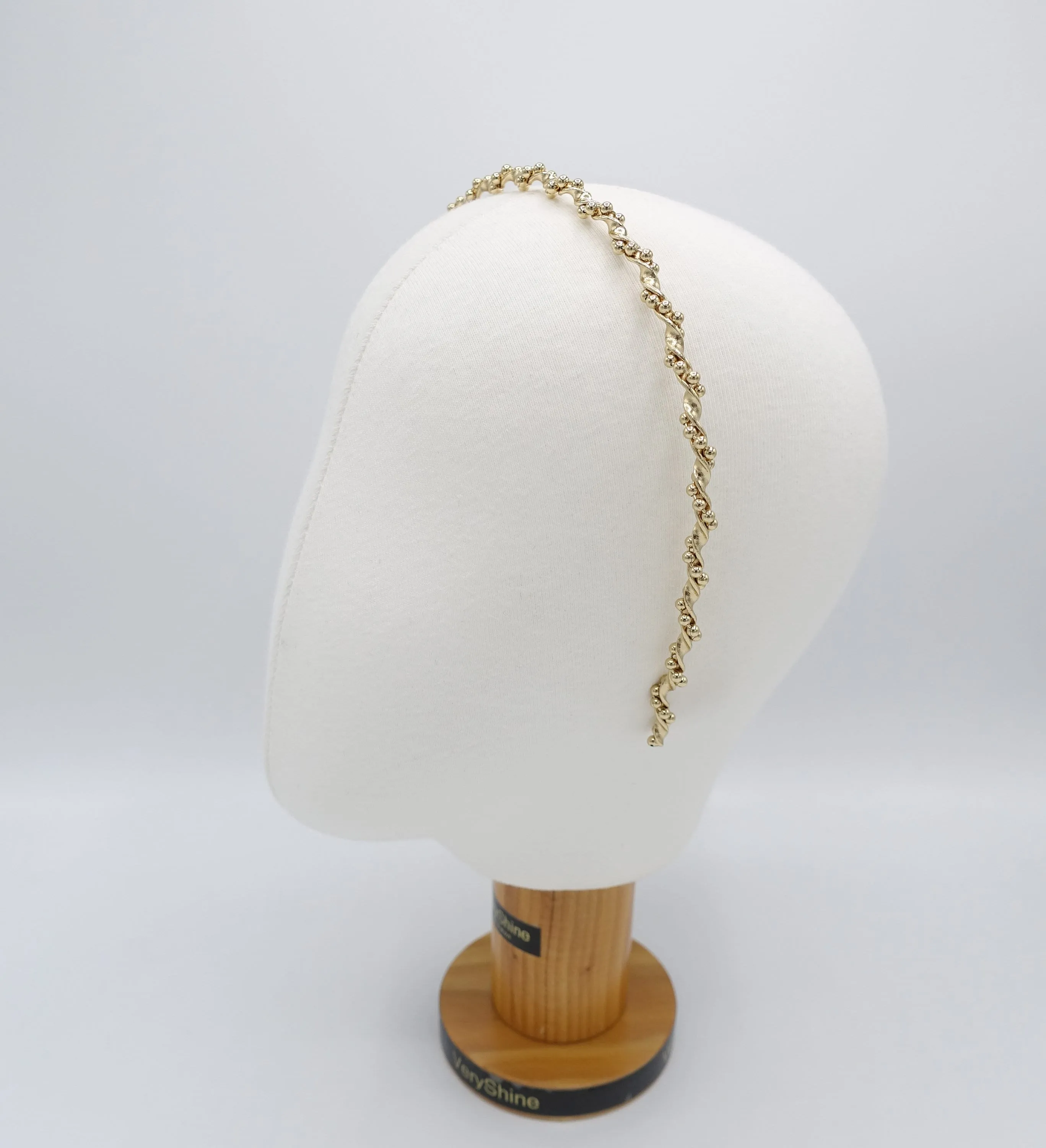 metal spiral wrap headband