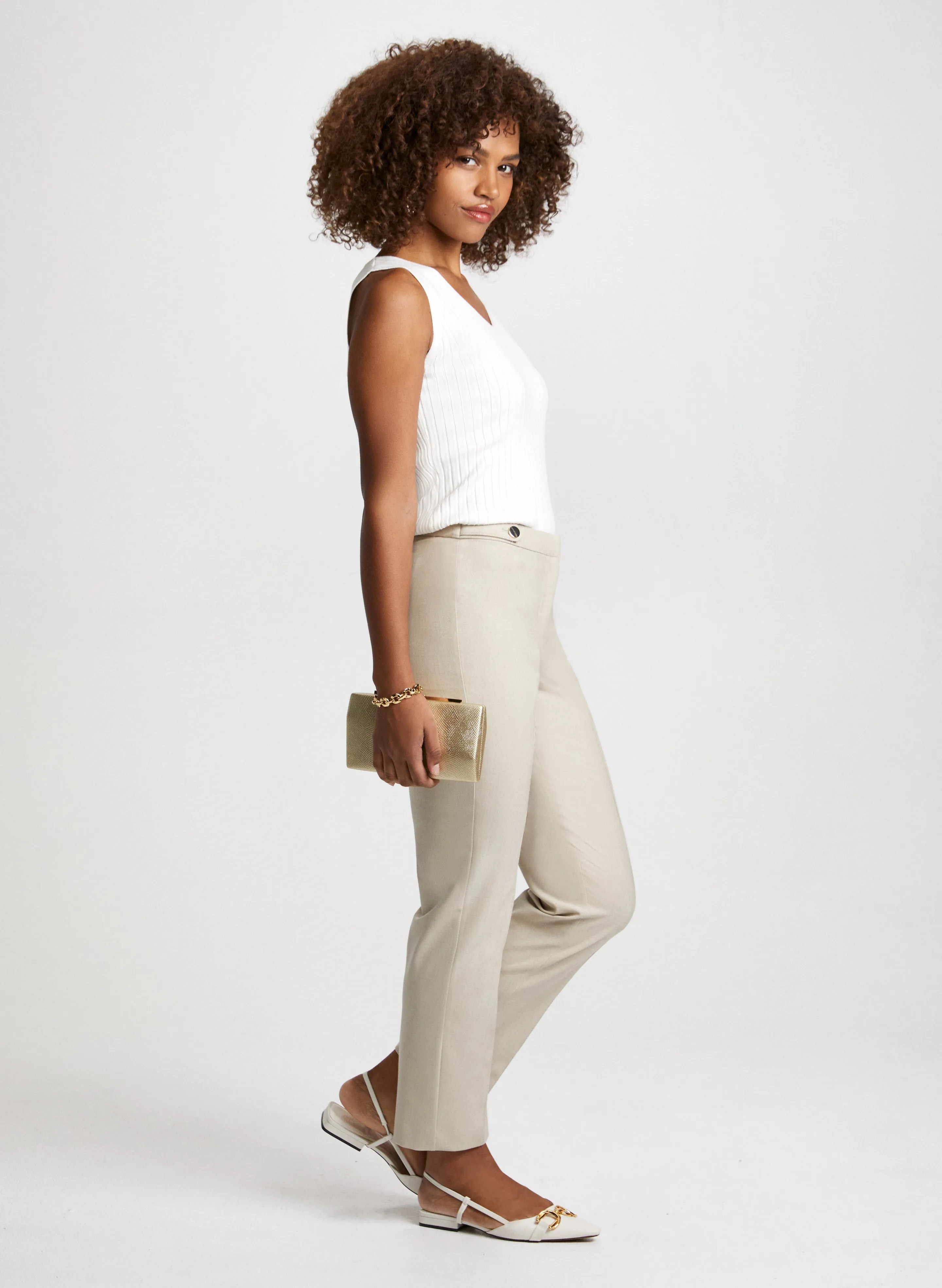 Mia Straight-Leg Pants - Short