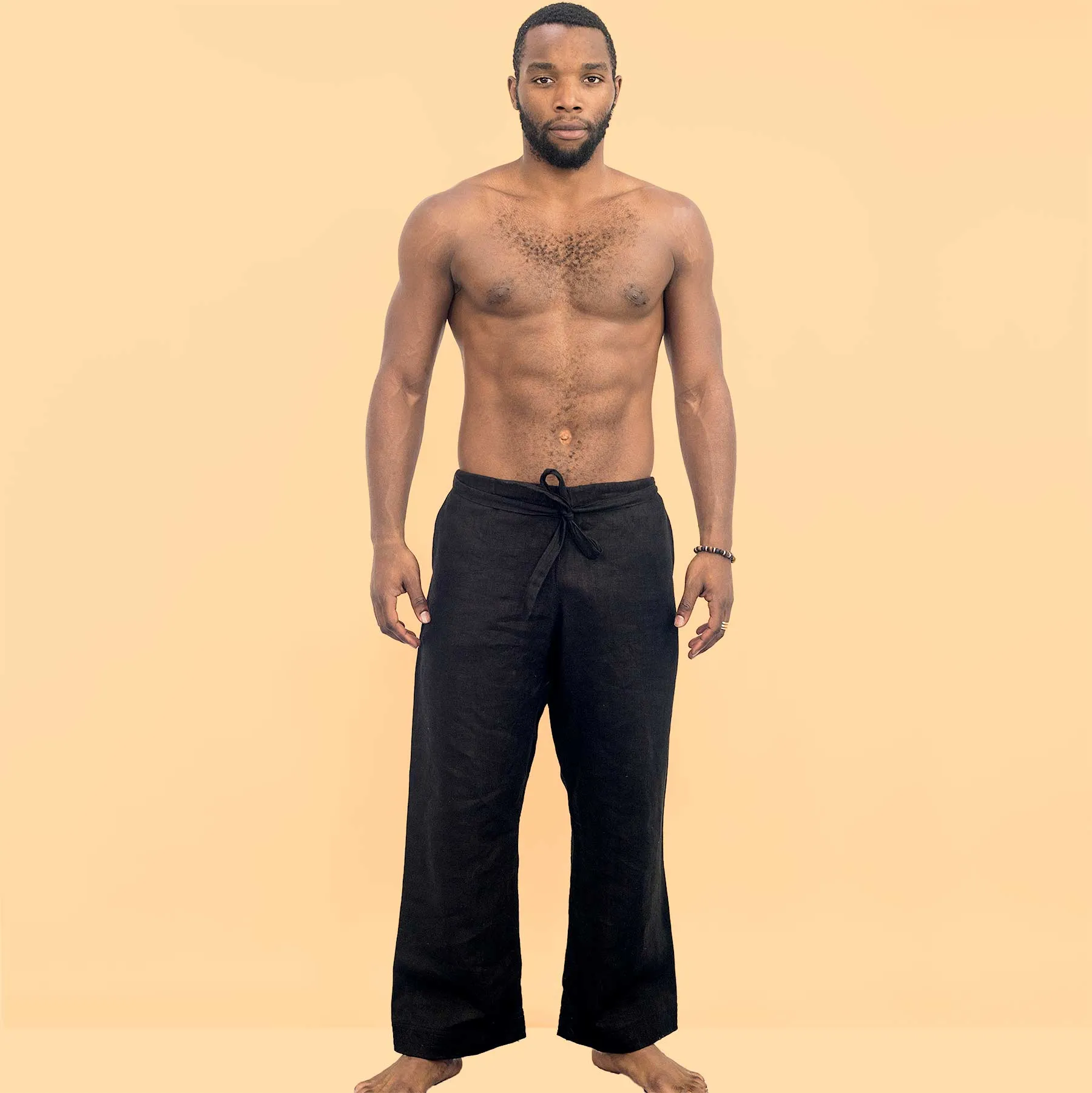 MORIO 100% Organic Hemp Karate Gi Ninja Pants (Elastic-Free; Unisex; OC Thread Option, 100% Biodegradable)