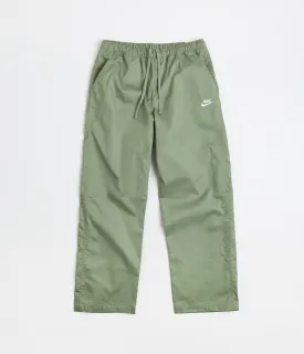 Nike Club Straight Leg Pants - Oil Green / White