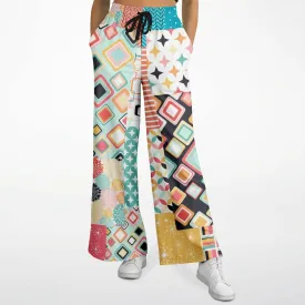 Old Miami Geometric Trefoil Eco-Poly Wide Leg Pants