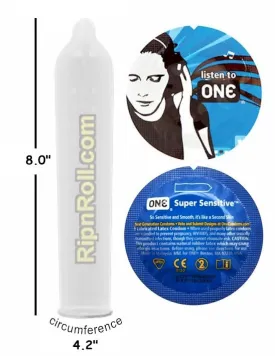 ONE Super Sensitive condoms From RipnRoll.com