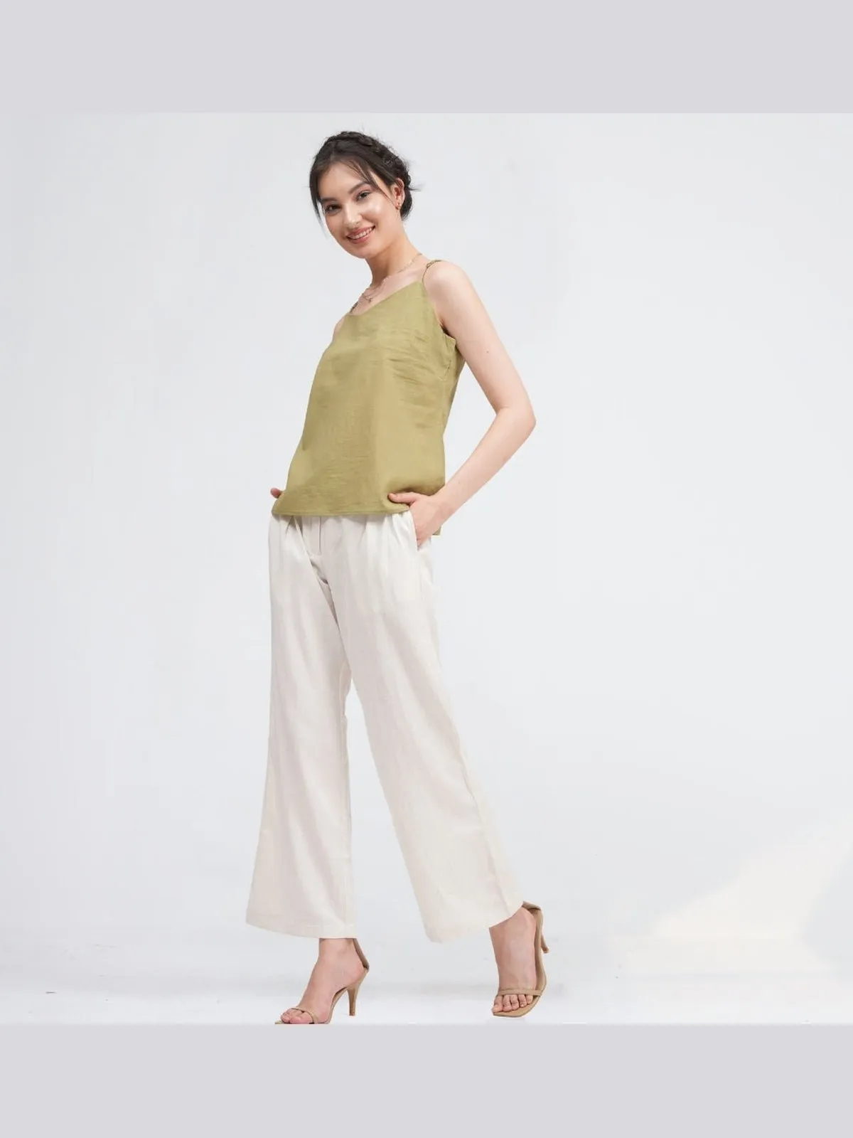 Organic Cotton Slip Top with Trousers Co-ords Set