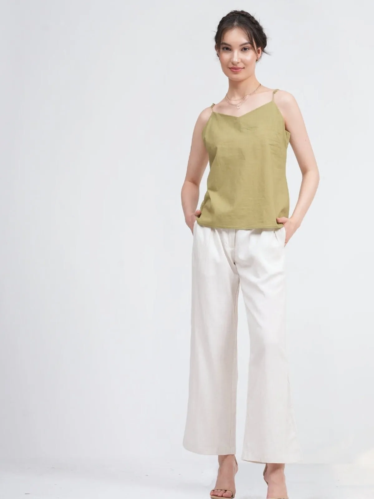 Organic Cotton Slip Top with Trousers Co-ords Set