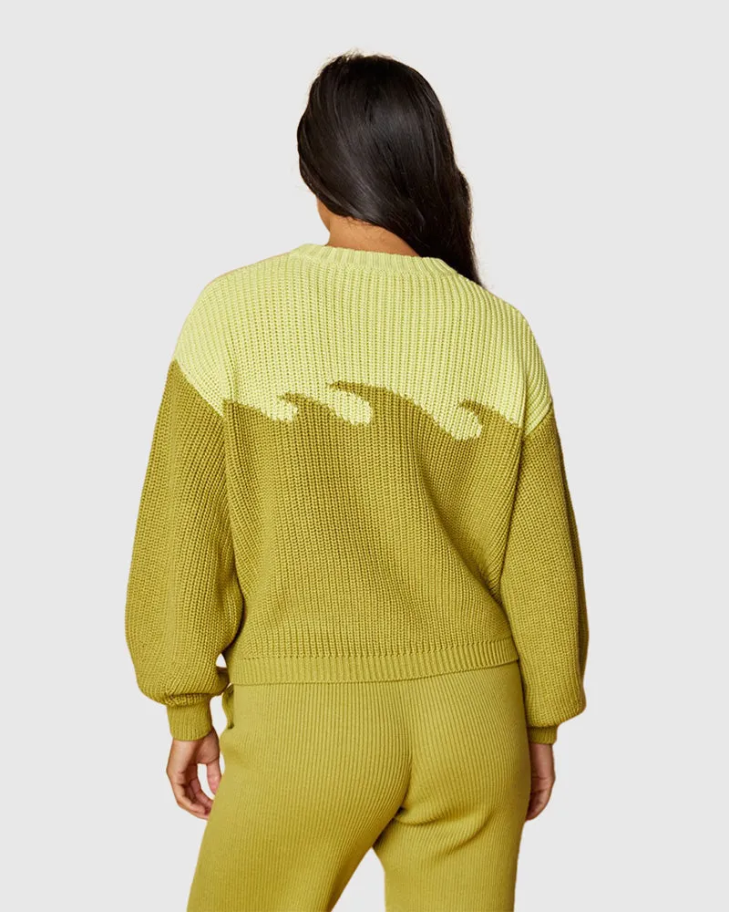 Organic Cotton Wave Sweater