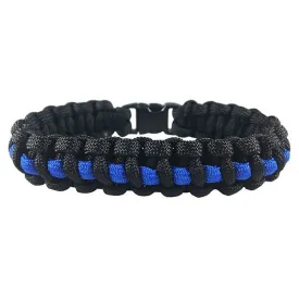 Paracord Survival Thin Blue Line Bracelet