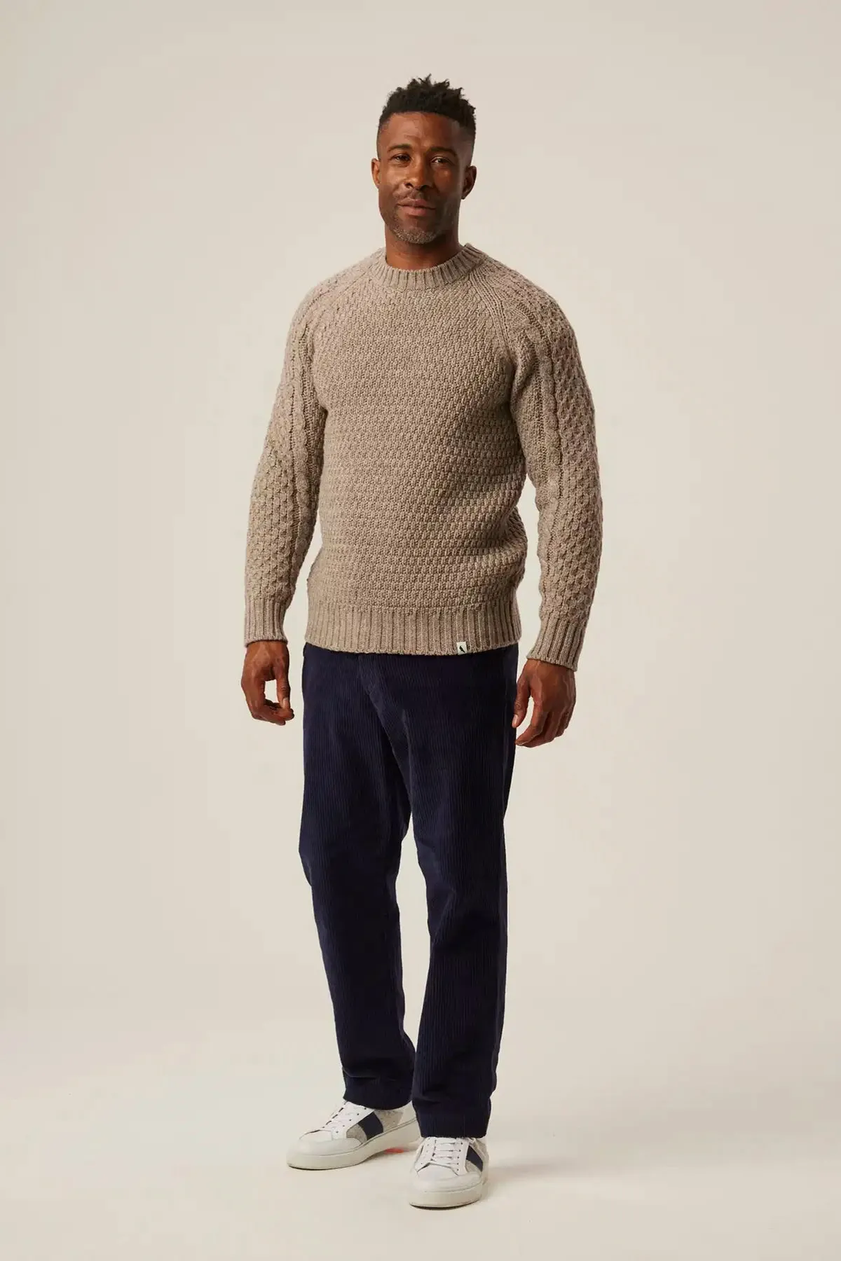 Peregrine - Winston Crew Jumper in Oak