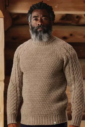 Peregrine - Winston Crew Jumper in Oak