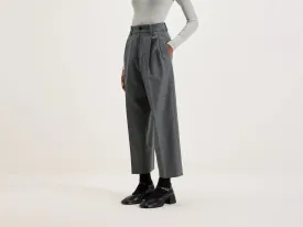 Port Straight Wool Pants  (242 / W / GREY)