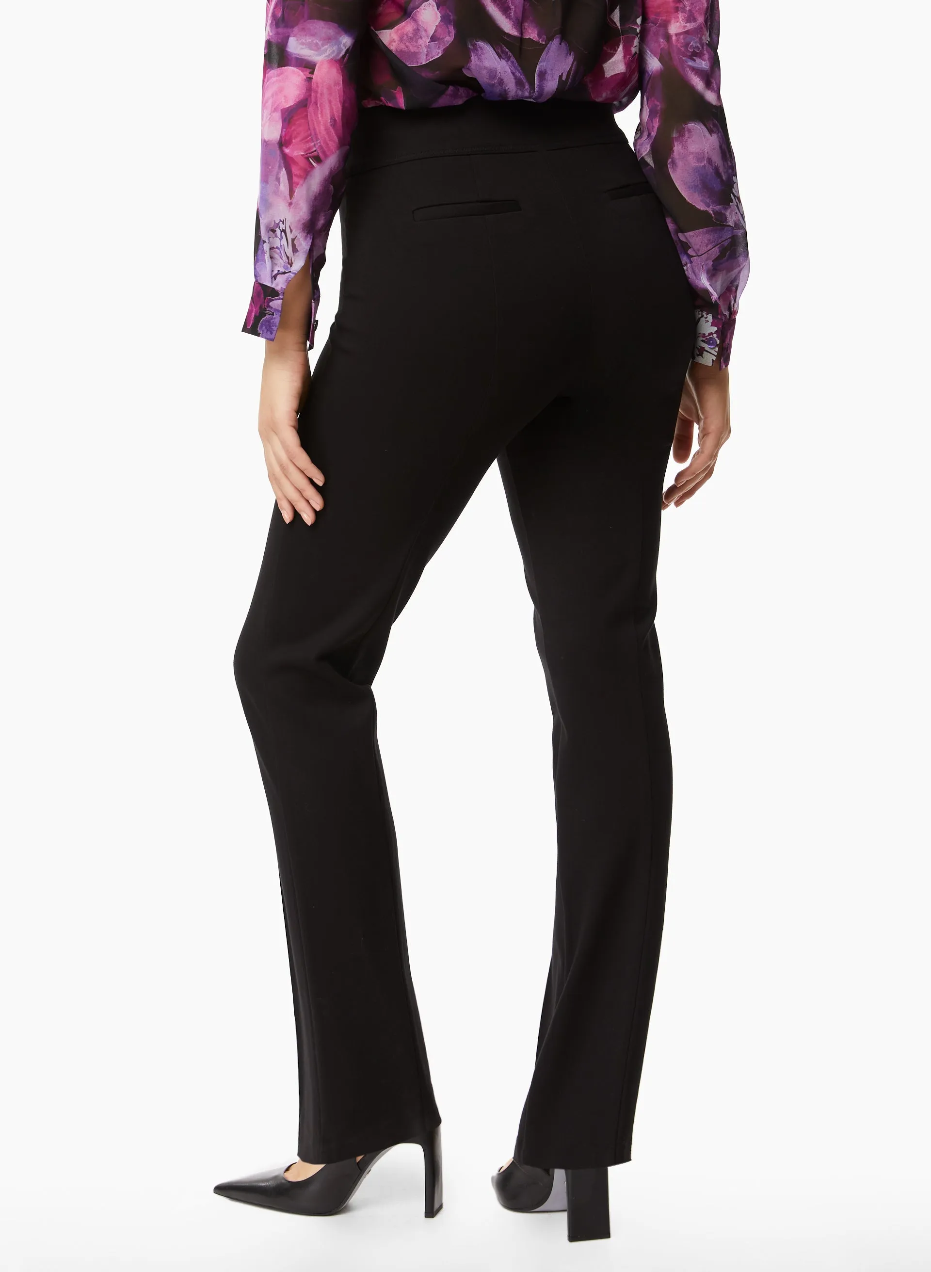 Pull-On Seam Detail Pants