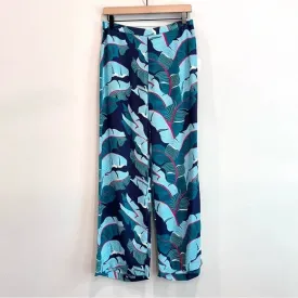 Silk Tropical Leaf Pants