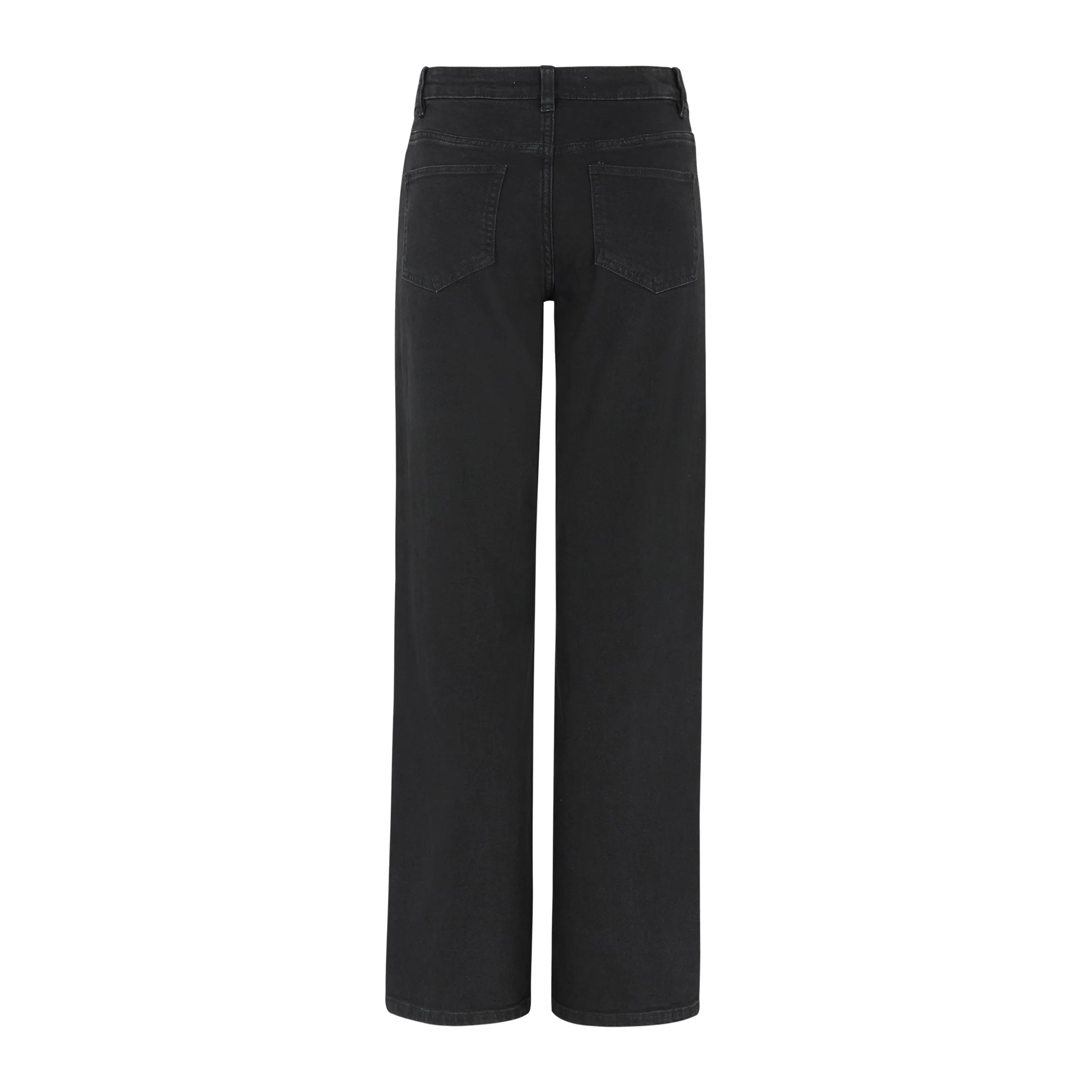 SRWilla Midwaist Wide Jeans - Black