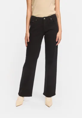 SRWilla Midwaist Wide Jeans - Black