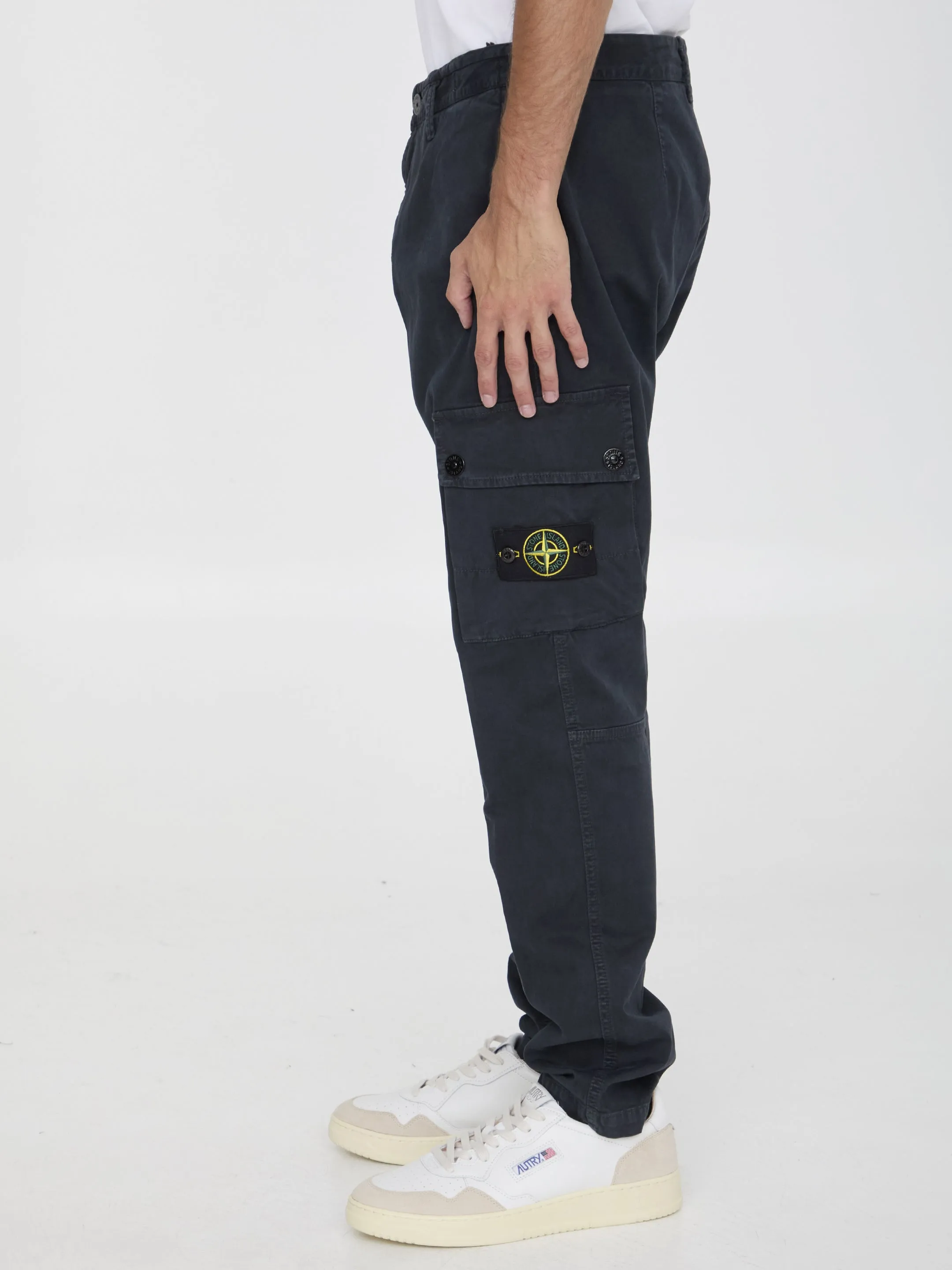 Stone Island Navy Slim Fit Pants