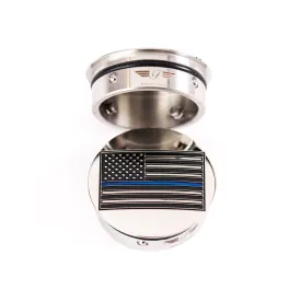 Swing Arm Cover/Plug For Harley-Davidson Touring Models - Thin Blue Line Flag