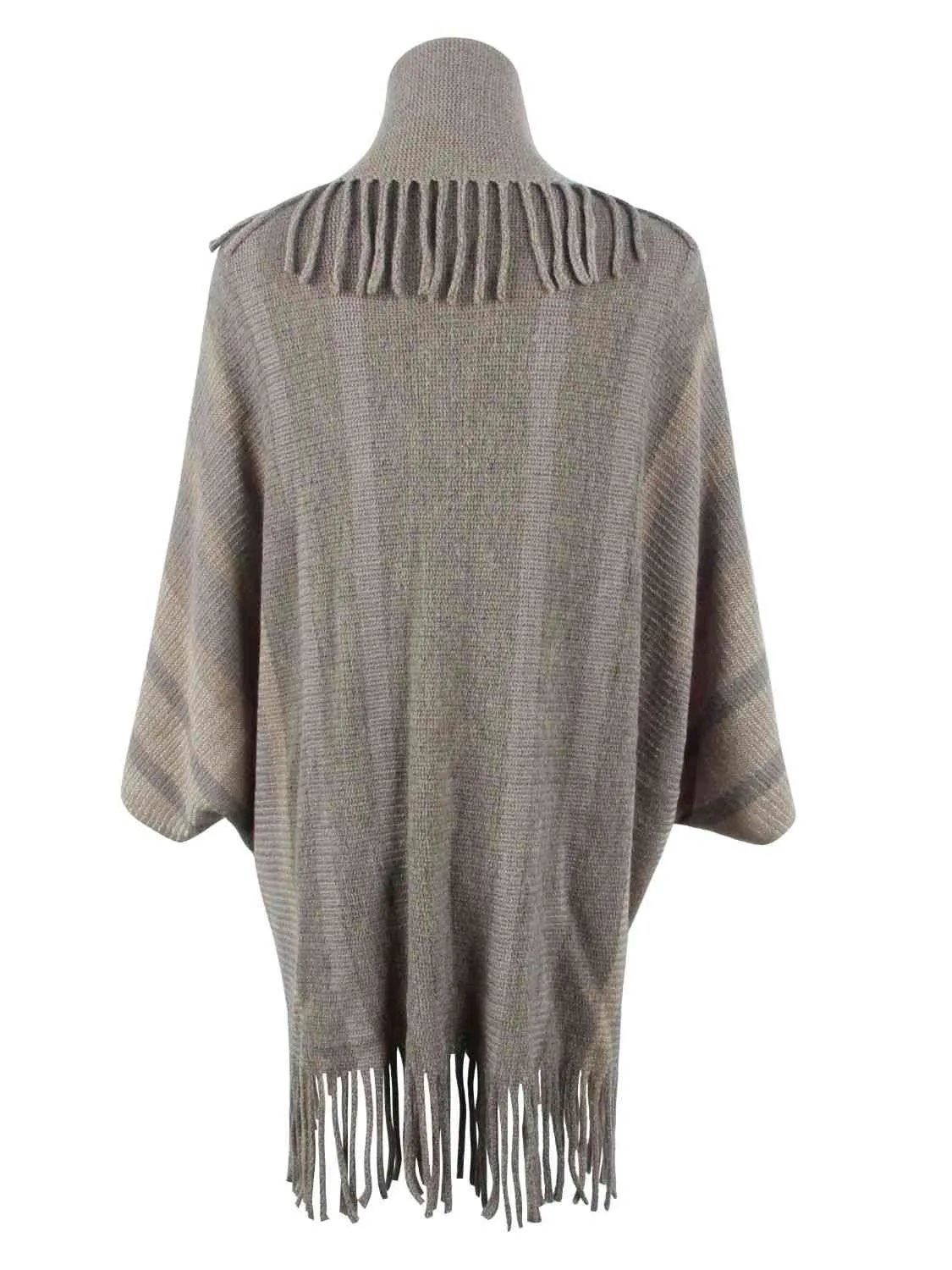 TEEK - Fringe Detail Open Front Sweater